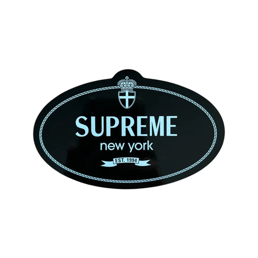 Supreme Crest Sticker Black FW24