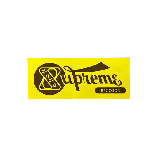 Supreme Records Sticker Yellow SS24