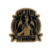 Supreme Hysteric Glitter Sticker Gold SS21