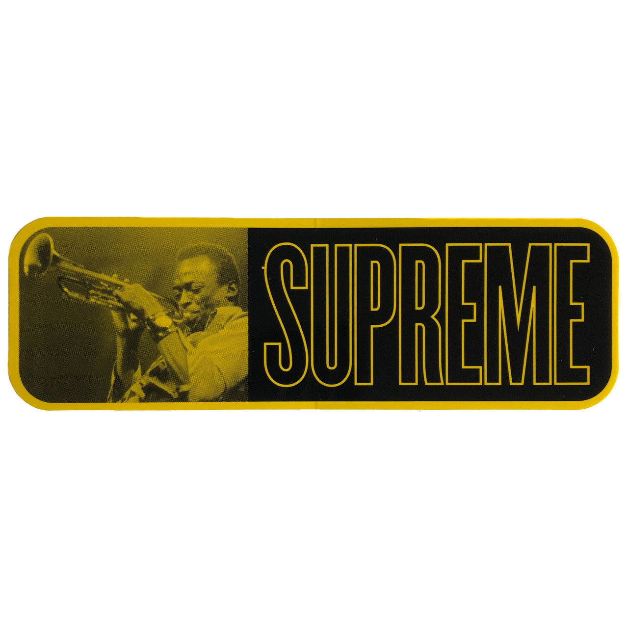 Supreme Miles Davis Yellow Sticker SS21