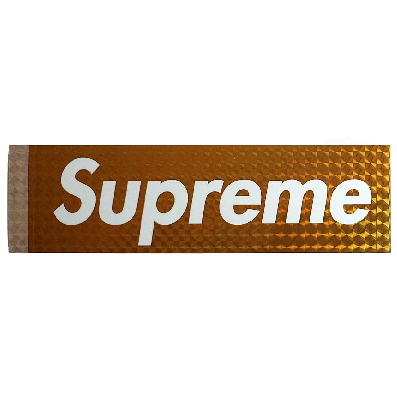 Supreme Yellow Holographic Box Logo Sticker 2006